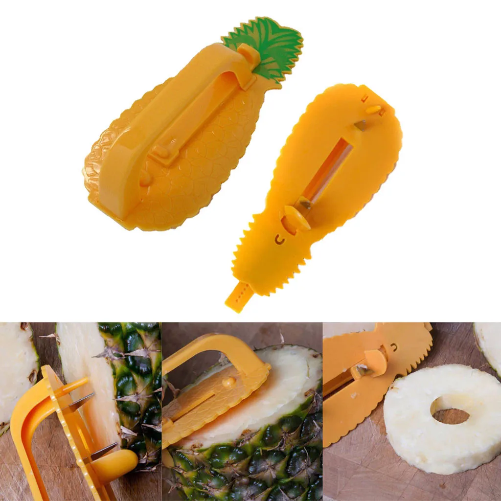 Pineapple Slicer Fruit Vegetable Tools Adjustable Any Size Fruit Pineapple Peeler Pineapple