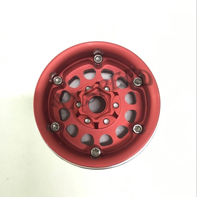 Best Offers AXSPEED 1 pcs 1.9" Beadlocks Alloy Aluminum Wheel Rim 1.9inch Wheel Rims for 1/10 RC D90 SCX10 CC01 D110 Rock Crawler 1.9 Wheels