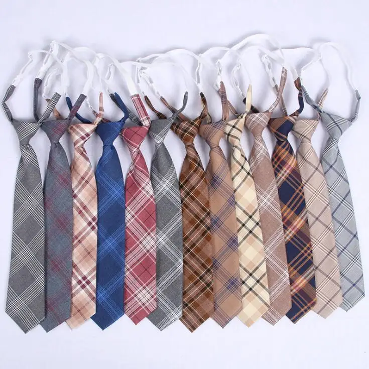 

60 colours Japanese checked tie JK uniform tie student tie checked skirt tie of the same style full color JKA15