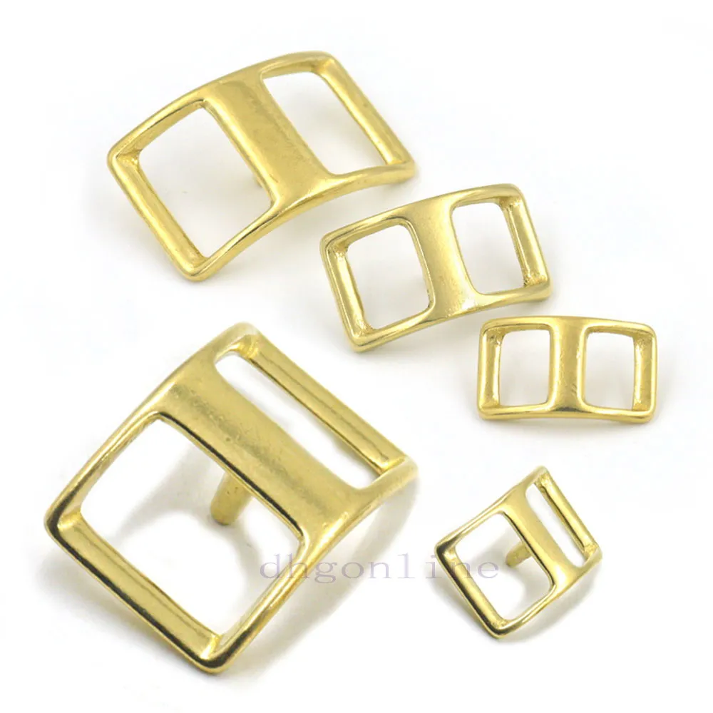 2 Pcs 13 16 20 25 29mm Solid Brass Buckles For Harness Western Horse