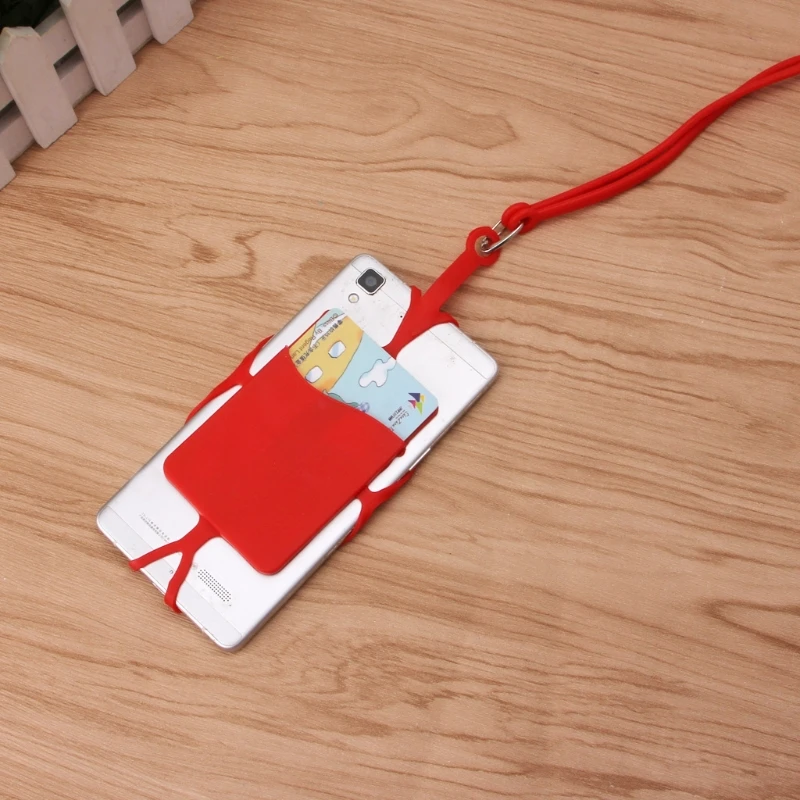 Шнурок для ожерелья универсальный силиконовый чехол для iPhone X 6s 7 8 xiaomi mi6/5 redmi a5 S9 htc10 j5 j7 для карт с ремешком сумка держатель