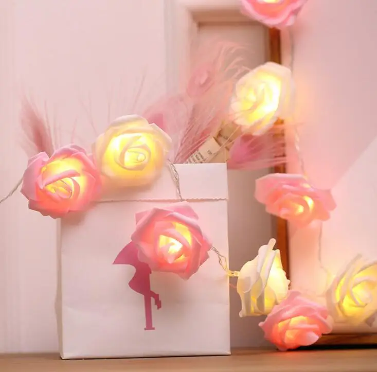 

LED rose string light room decoration lamp string presentation string light 3m 20led