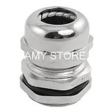 Серебряный тон нержавеющая сталь 6-11 мм Диапазон водонепроницаемый соединитель кабельный ввод