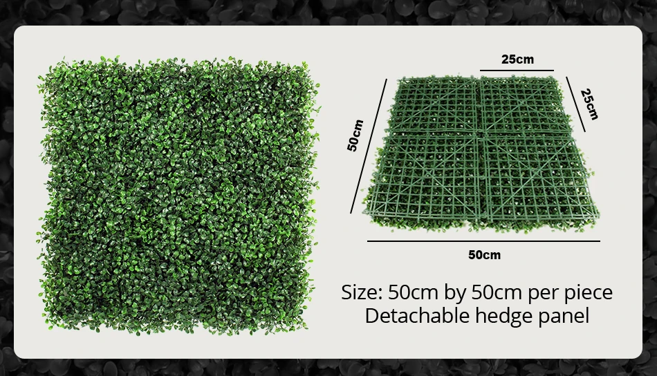 Искусственный производства uland Самшит панели открытый конфиденциальности забор хедж экран 32 sqft Висячие декоративные украшения свадебные Backrop 12 пакет