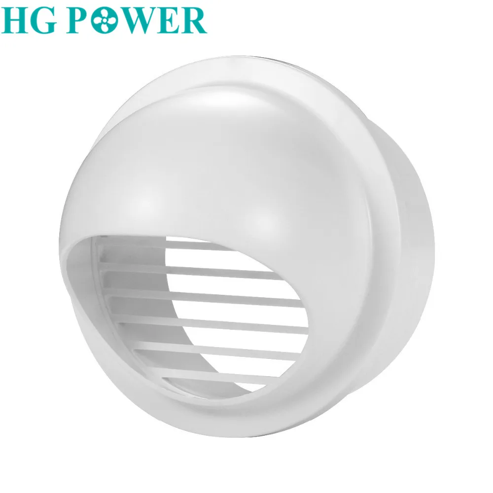 4/6inch ABS Round Wall Air Vent Ducting Ventilation Value Exhaust Grille Cover Outlet Ventilation for Home Heating Cooling Vents