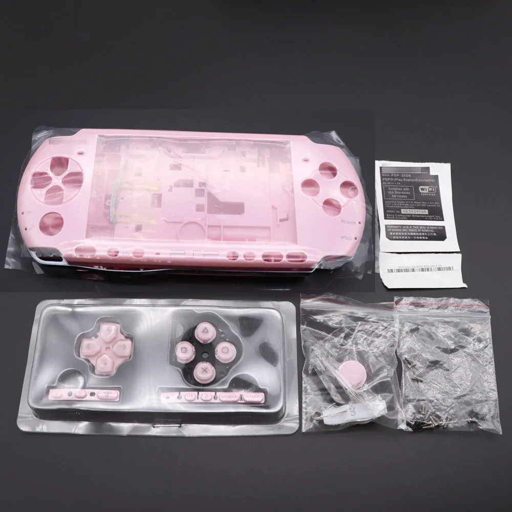 Для psp 3000 psp 3000 Замена игровой консоли полный корпус чехол с кнопками комплект - Цвет: H