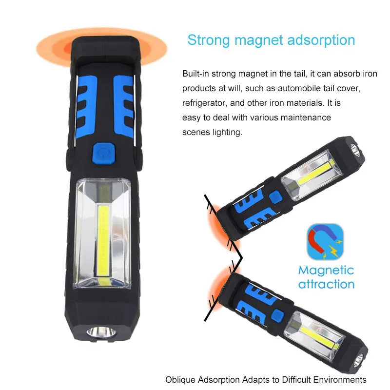 Светодиодный фонарь для кемпинга с магнитной палаткой с usb-зарядкой для наружного аварийного питания 3 режима фонарика