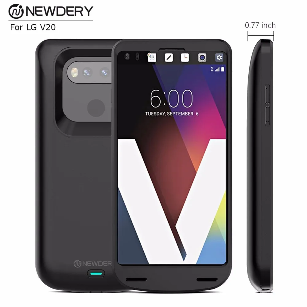 Высококачественный портативный зарядный чехол для LG V20 тонкий с зарядным