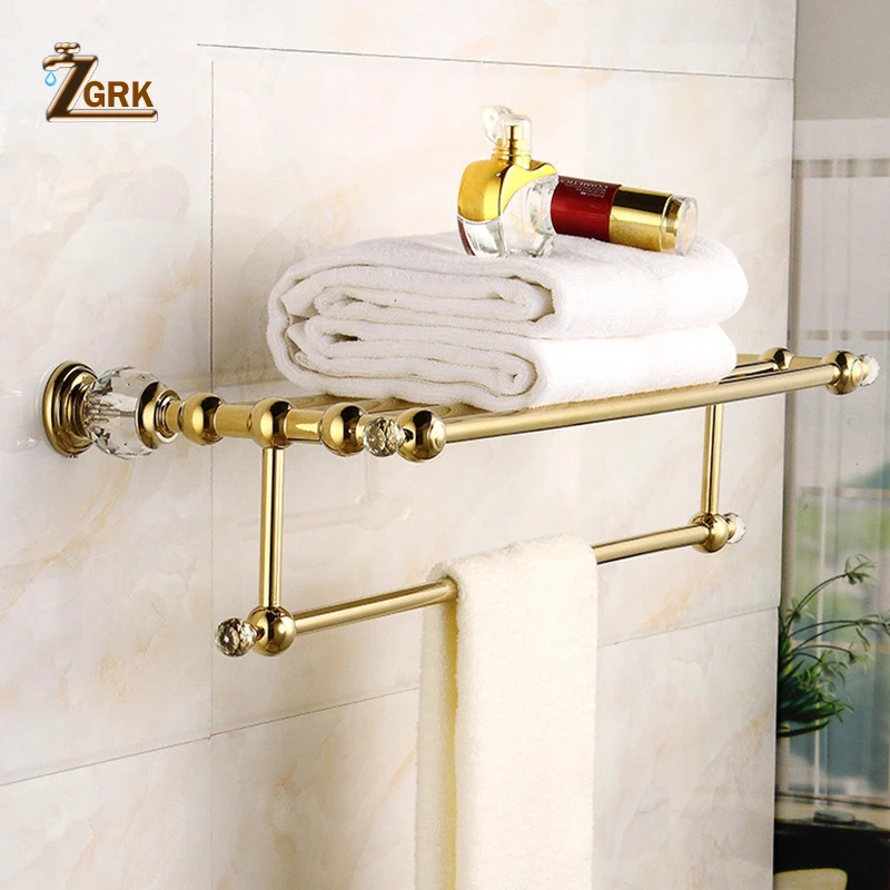 ZGRK الكلاسيكية الصلبة النحاس الحمام الأجهزة مجموعة الذهب الملحقات مصقول الحائط منشفة بار حامل ورق الحمام المنتجات ZGRK الكلاسيكية الصلبة النحاس الحمام الأجهزة مجموعة الذهب الملحقات مصقول الحائط منشفة بار حامل ورق الحمام المنتجات