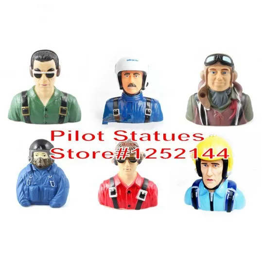 

High Quality 1/3 1/4 1/6 1/7 Scale Pilot Statues/Pilot Portrait Toy for RC Airplane Steve Jack Sam Stephen Joe Light weight