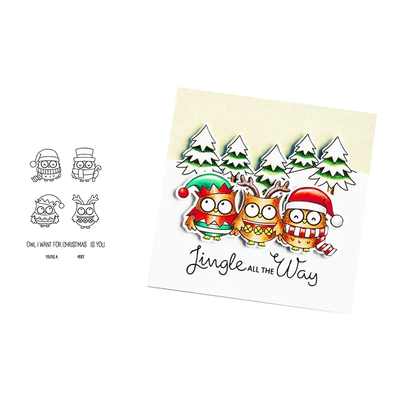 

MERRY CHSITMAS Seals and Stamps Clear Silicone Stamp Set for scrapbooking/photo album Decorative rubber stamps for card making