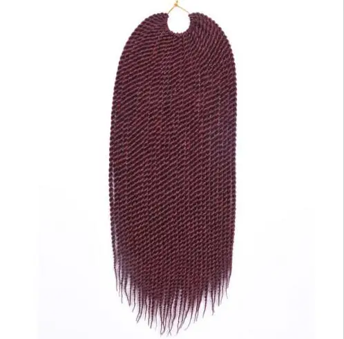 

Hot sell Eunice Hair Kanekalon Crochet Twist Hair 18" T27/30/530 Burgundy Gray Purple Ombre Crochet Braids Senegalese Twist Hair