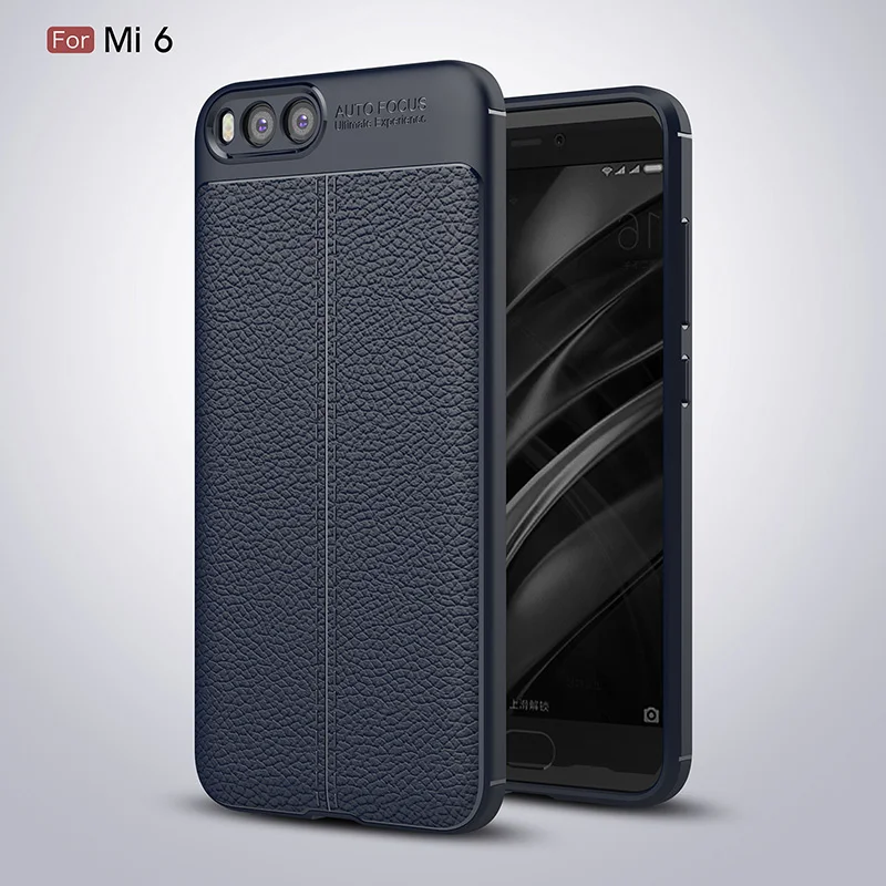 Litchi leather silicone case xiaomi mi6 (14)