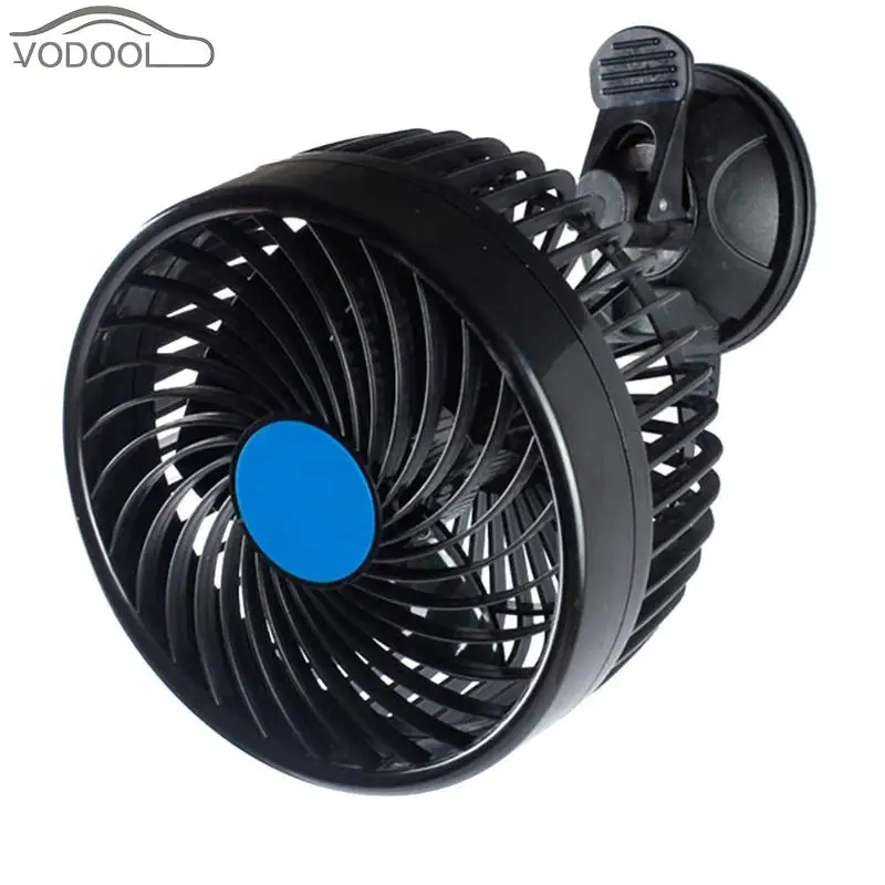 

12V Portable Mini Electric Car Cooling Fan Suction Cup Auto Air Fan Truck Air Conditioner 360 Degree Rotating Strong Wind Cooler