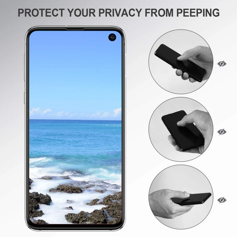 For Samsung Galaxy S10 S9 S8 Plus S10e Privacy Anti-glare Peeping 9H Tempered Glass Screen Protector for Samsung Galaxy Note 9 8