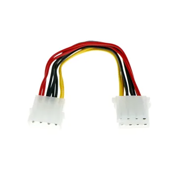 

2pcs 4 Pin Molex Male to 2 ports Molex IDE Female Power Supply Y Splitter Adapter Cable for PC, cooling fan, CD Driver Hard Disk