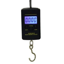 Multifunctional LED Mini Kitchen Weight Scales Portable 40kg 10g Electronic Hanging Fishing Digital Pocket Weight Hook
