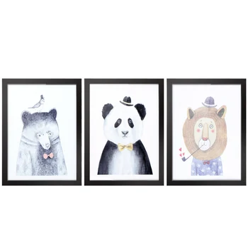 

30*40cm Canvas Prints Removable Wall Picture Art Decal Room Decoration Reusable Painting 3 Panels with Frame Housewarming Gift