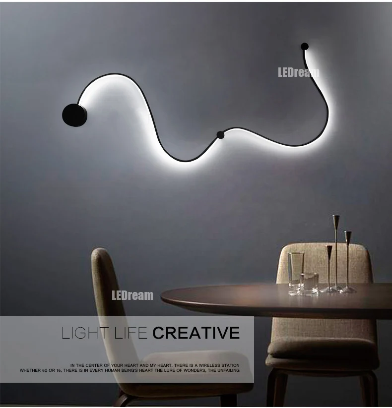 Постмодерн контракт Креативный светодиодный настенный светильник украшения спальни гостиной коридора лампы и фонари