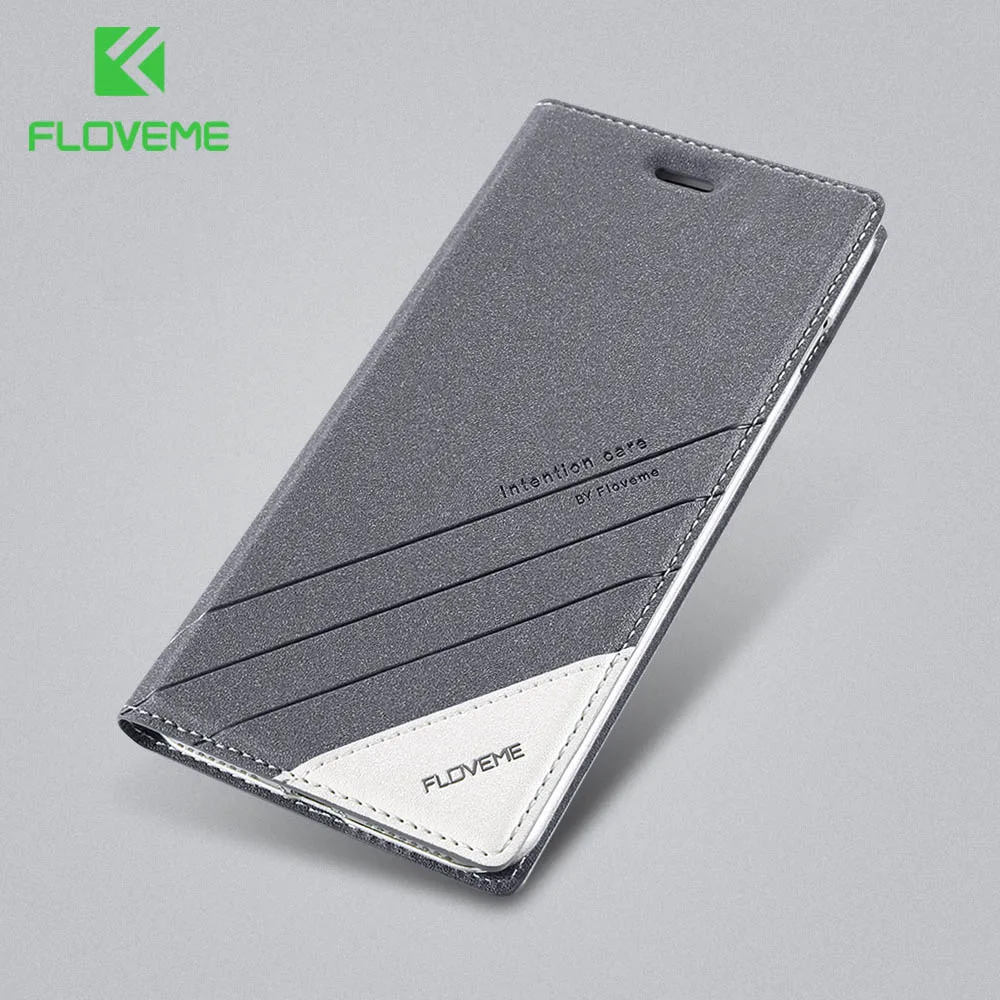 Floveme Wallet Case For iPhone 6S 6 7 8 Plus X Business Leather Flip Stand Phone Cases 5S SE 10 Shell Accessories чехол на айфон 5s 6s