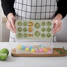 17 сетки креативная силиконовая форма шоколадное желе лоток креативная звезда/Сердце/круглая/квадратная форма кубик льда Форма для торта L4