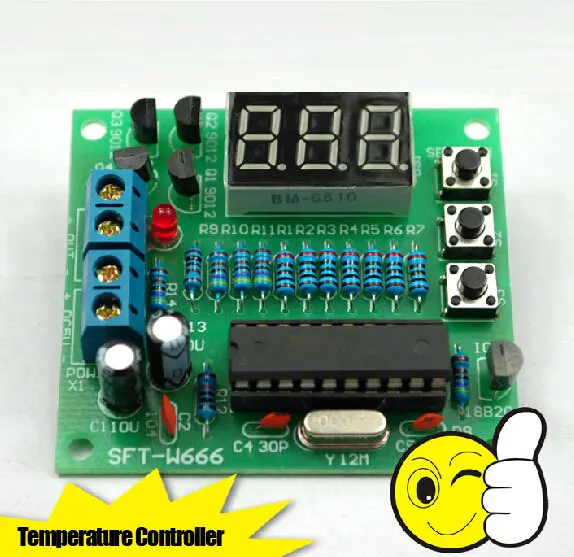 Electronic DIY Digital Thermometer Kit / microcontroller AT89C2051