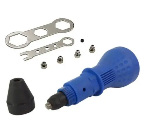 

High Electric Rivet Nut Gun Riveting Tool Cordless Riveting Drill Adaptor Insert Nut Tool Riveting Drill Adapter Dropshipping P2