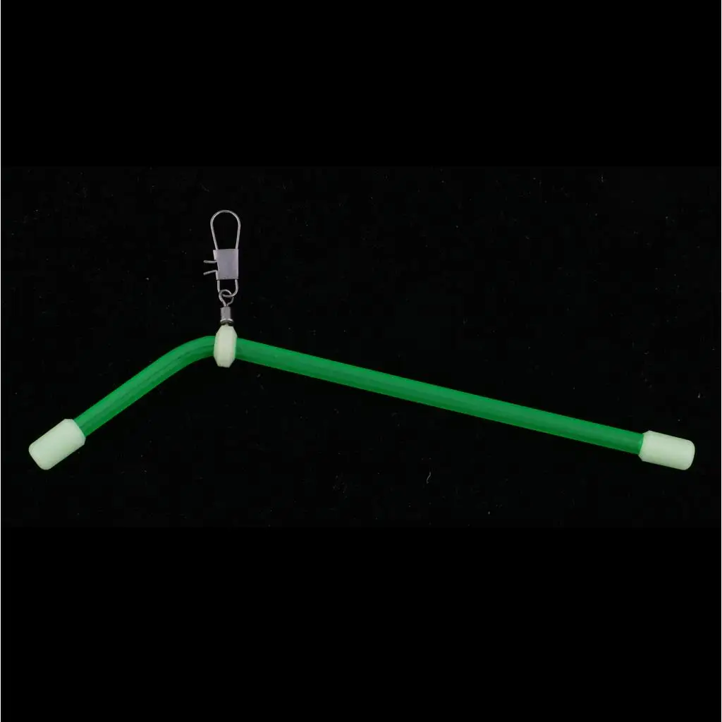 5Pcs  S/M/L  Plastic + Metal Anti  Booms with Snap and Swivel Luminous Fishing Rig Bent Booms Terminal Sea Fishing Tackle 