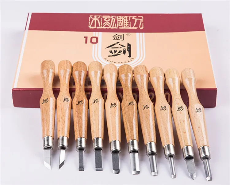 Zelkova Wood Carving Chisels Knife Woodcut Working Tools for Sculpture DIY  Craft