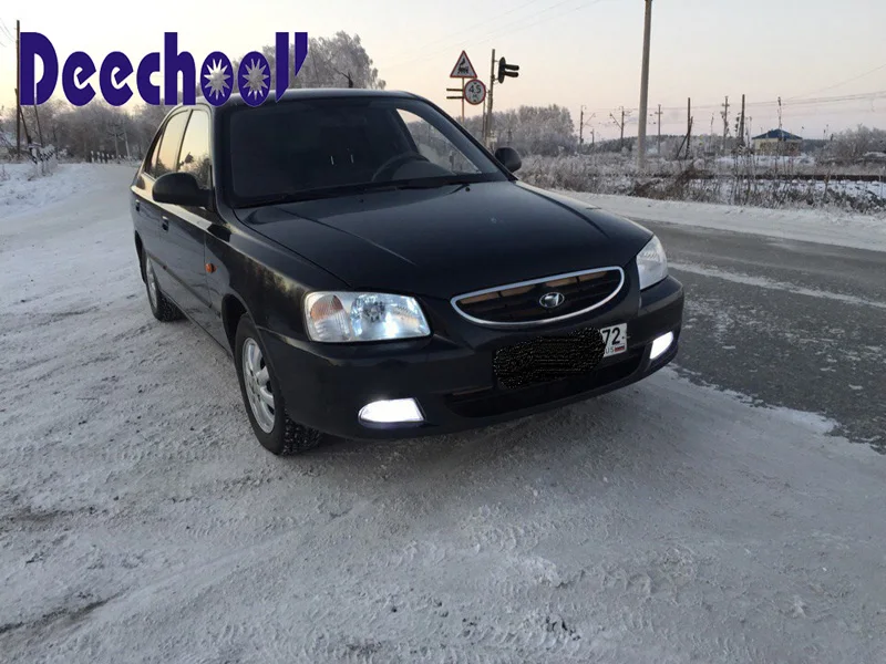 Deechooll 2 шт противотуманный светильник для hyundai Tucson 2006-2009, 7,5 Вт H27W/2 881 Автомобильный светодиодный светильник для hyundai Tucson 1-ый головной светильник