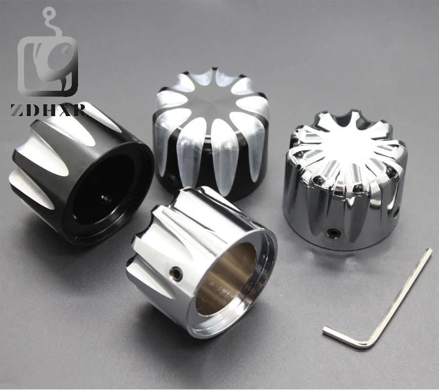 Motorcycle Front Axle Nut Caps Cover For Harley 48 72 Sportster Iron