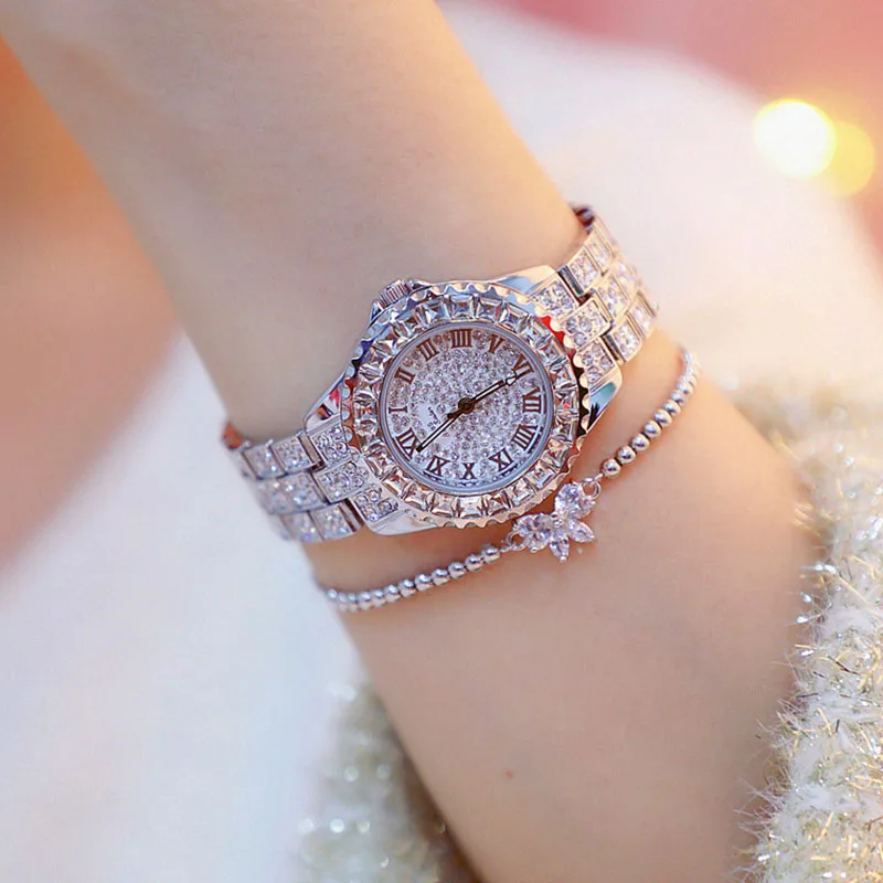 Reloj mujer 2020 женские часы Топ бренд элегантное платье кварцевые бриллиантовые