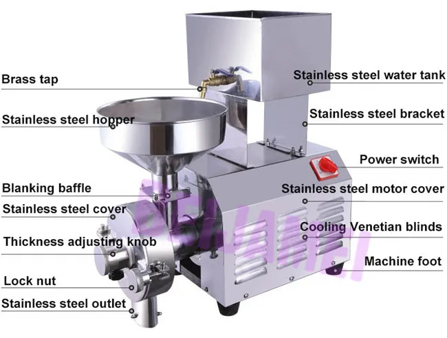 Beijamei продвижение 2200 Вт мельница для зерна Точильщик коммерческий травяной пульверизатор для лекарств Электрический арахисовая шлифовальная машина