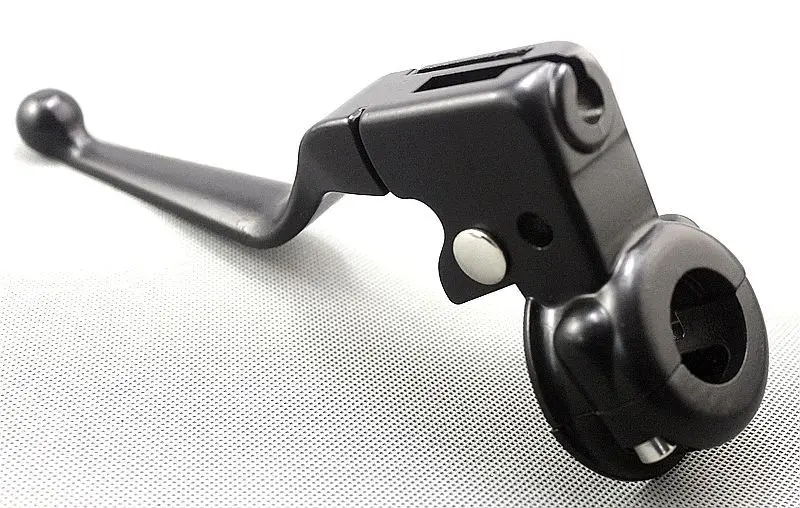 Black Clutch Lever Perch Clamp Kit For Harley Dyna Softail Touring 1996
