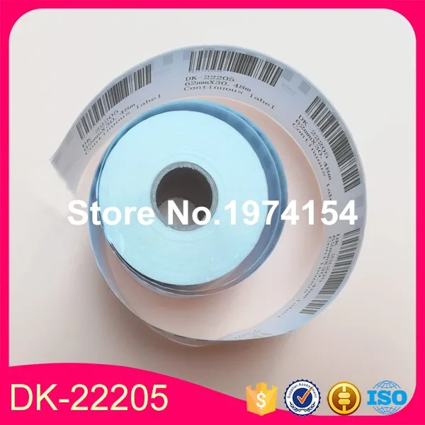 Ярлык совместимый с Brother 15 * рулонов 62 мм X 30 48 м непрерывная фотография DK22205 |