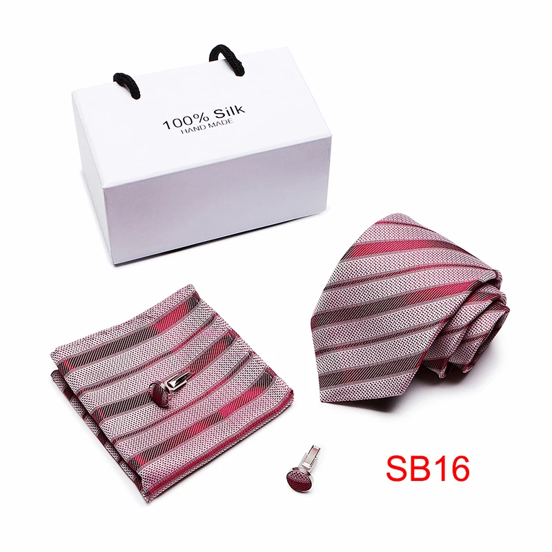 2,95 дюймов(7,5 см) ширина ансамбль винно-Красный Пейсли мужской галстук, носовой платок и запонки Подарочная коробка Упаковка много цветов