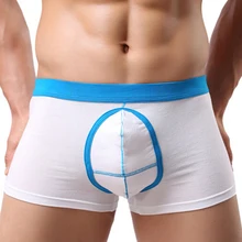 Мода нейлон твердого Для мужчин Мягкое Нижнее белье Короткие Боксеры высокое качество низкорослый дом боксеры Underpant Soutong
