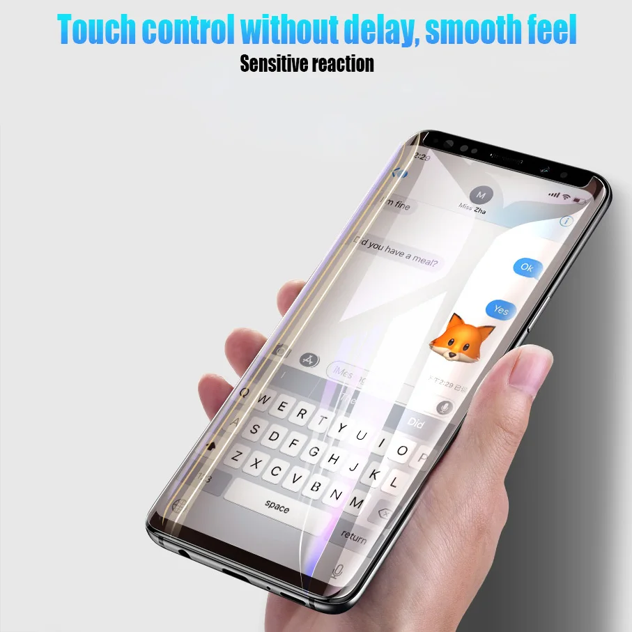 Изогнутое закаленное стекло для Samsung Galaxy S20 S10 S9 S8 Plus S7 Edge Note 8 9 10 20|Защитные стёкла и