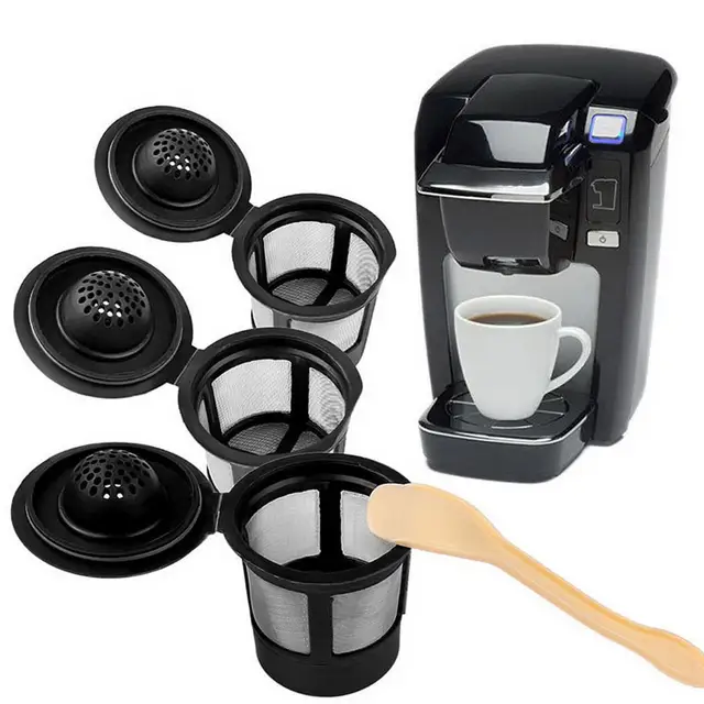 Special Offers Cup Filter Black With Reusable 3Pcs Coffee Cover Basket Flip Kitchen Spoon Special Offers Cup Filter Black With Reusable 3Pcs Coffee Cover Basket Flip Kitchen Spoon