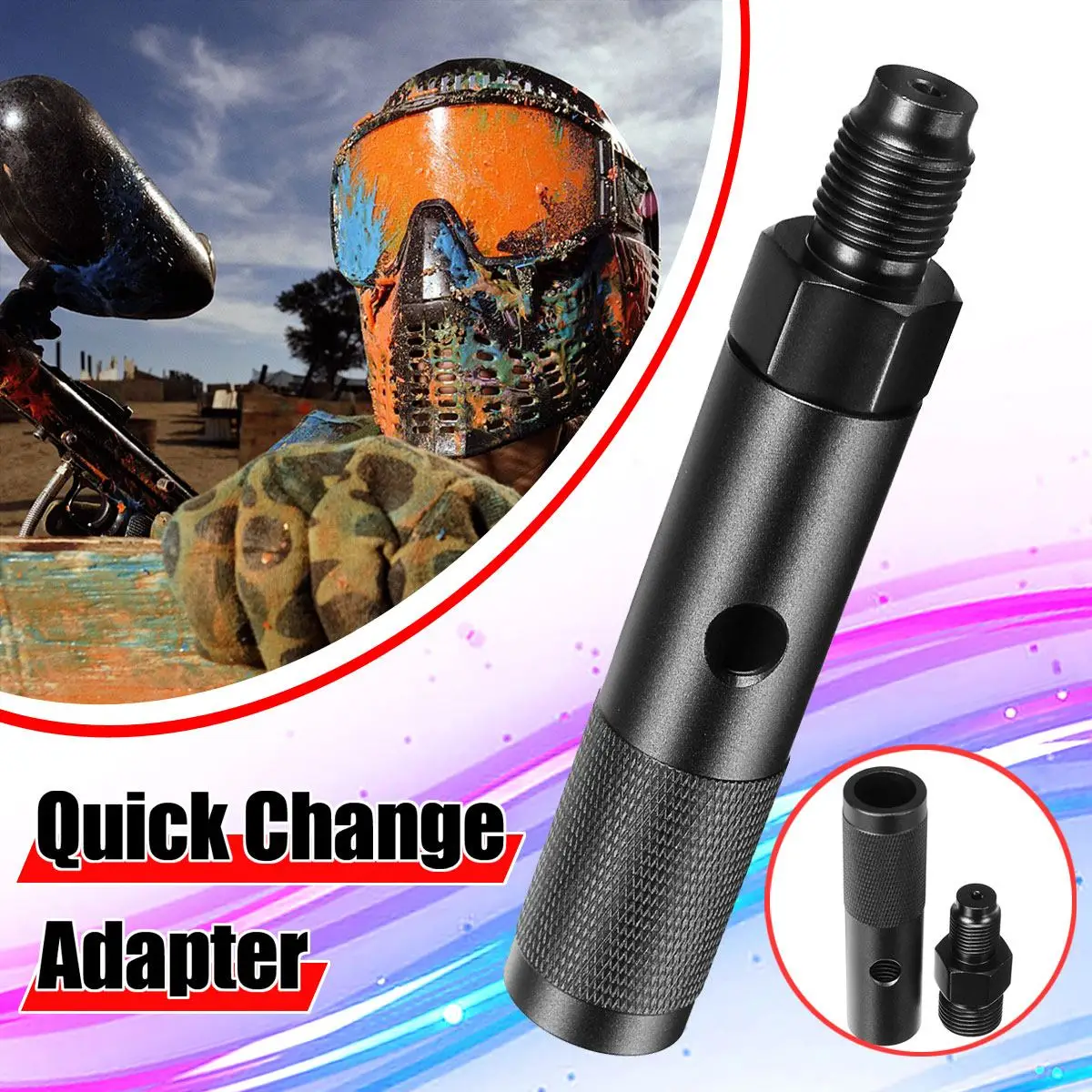 

M16x1.5 Thread Paintball Valve Quick Change 12g CO2 Valve Cartridge Adapter for air Tank Machinery Parts