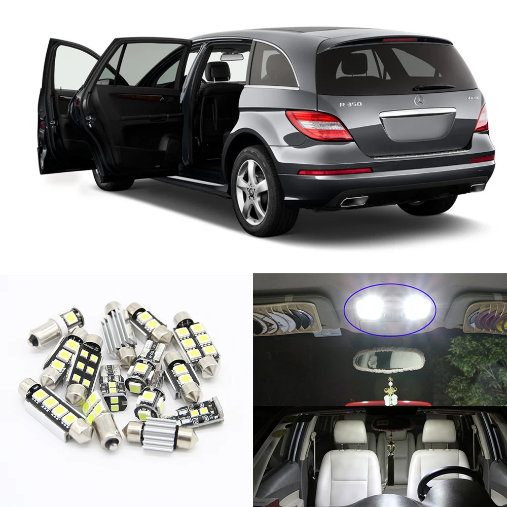18pcs LED Light Bulbs Interior Package Kit For 2006 2012