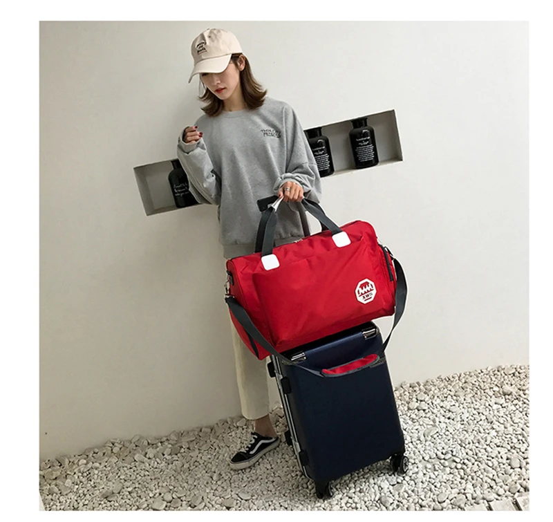 Stylish Outdoor Waterproof Nylon Sports Gym Bags Men Women Girls Training Fitness Travel Handbag Yoga Mat Bag Sac Sport (14)