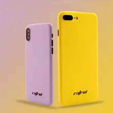 

Phone Case For iPhone 7 6 6s Plus 8 X Simple Solid Color Ultrathin Soft TPU Cases Fashion Candy Color Back Cover Capa