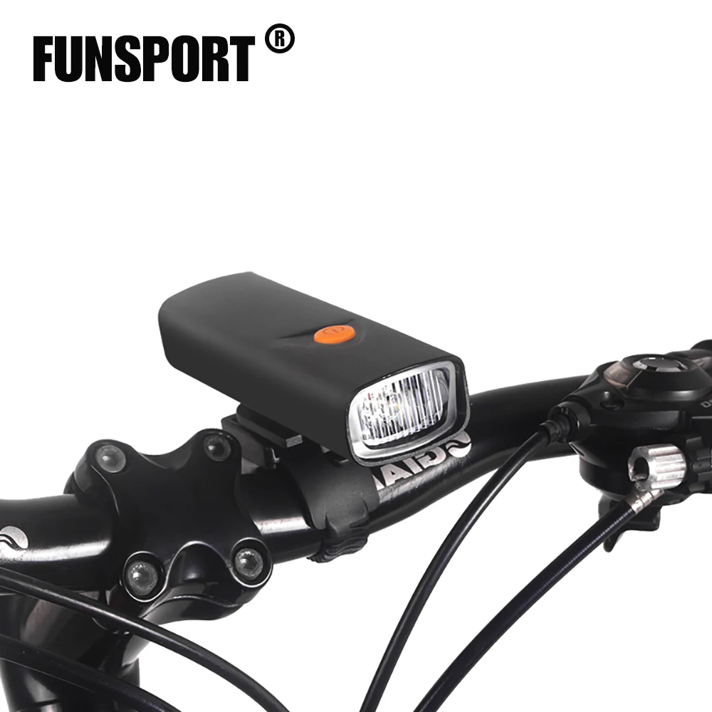 FUNSPORT Patent Bike headlight 1*LED USB Rechargeable 800LUMENS Super
