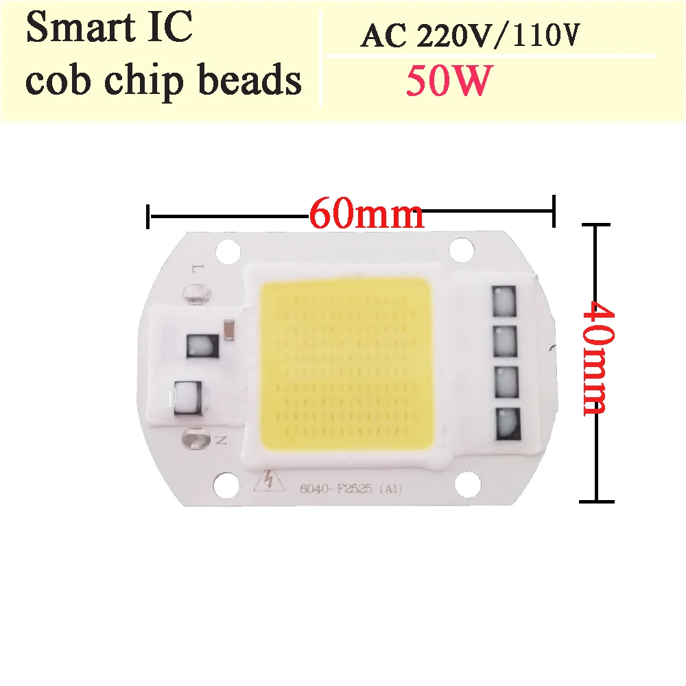 Чип для светодиодной лампы COB 5 Вт 20 30 50 220 В вход Смарт IC драйвер подходит DIY