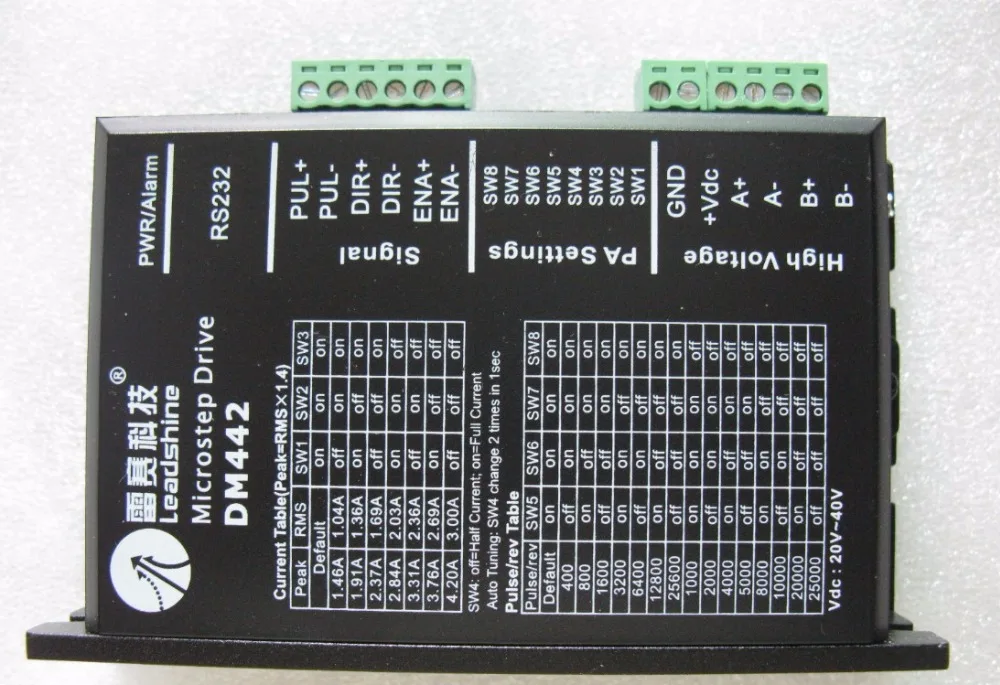 Leadshine Цифровой Драйвер шагового двигателя DM442 на основе DSP женский свитер, свободный женский свитер, nema17 nema 23 двигатель ЧПУ шагового двигателя шагомерная система
