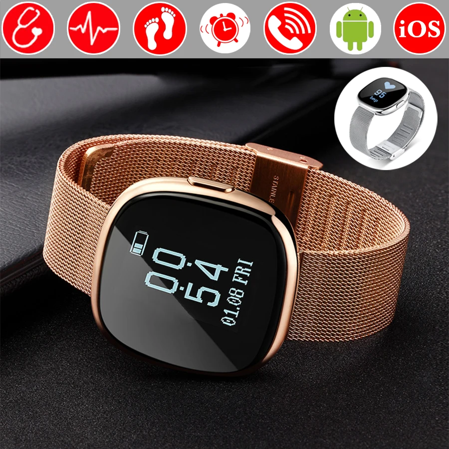 

Blood Pressure Bluetooth Connectivity Smart Watch Clock Waterproof Swim Heart Rate Smartwatch Fitness Watch For Android iOS
