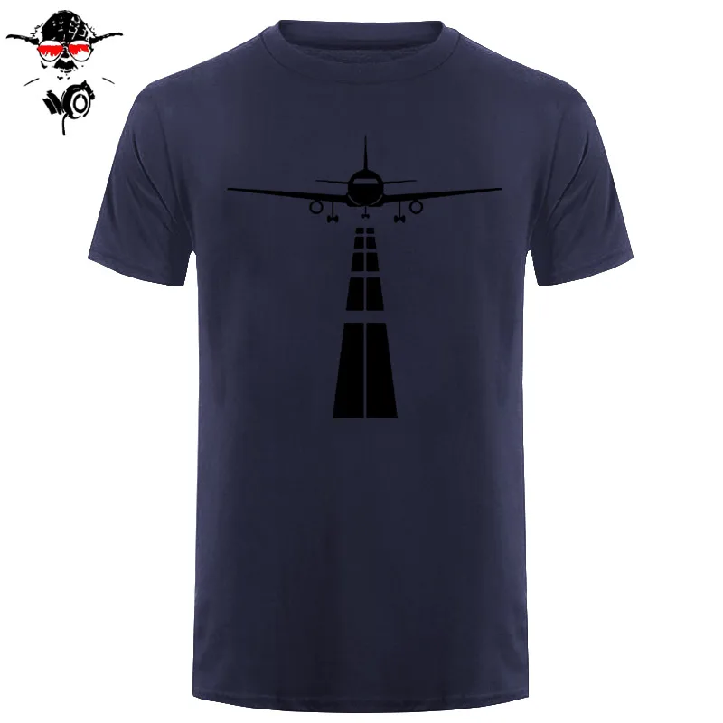 Летчик самолет Футболка мужская летняя короткий рукав Eat Sleep Fly Repeat Винтажная футболка хлопок тройники черный - Цвет: navy black