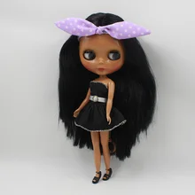 Кукла Обнаженная для серий No.230KF9601 кукла черная без челки волосы черная кожа подходит для DIY Изменение BJD игрушка для девочек