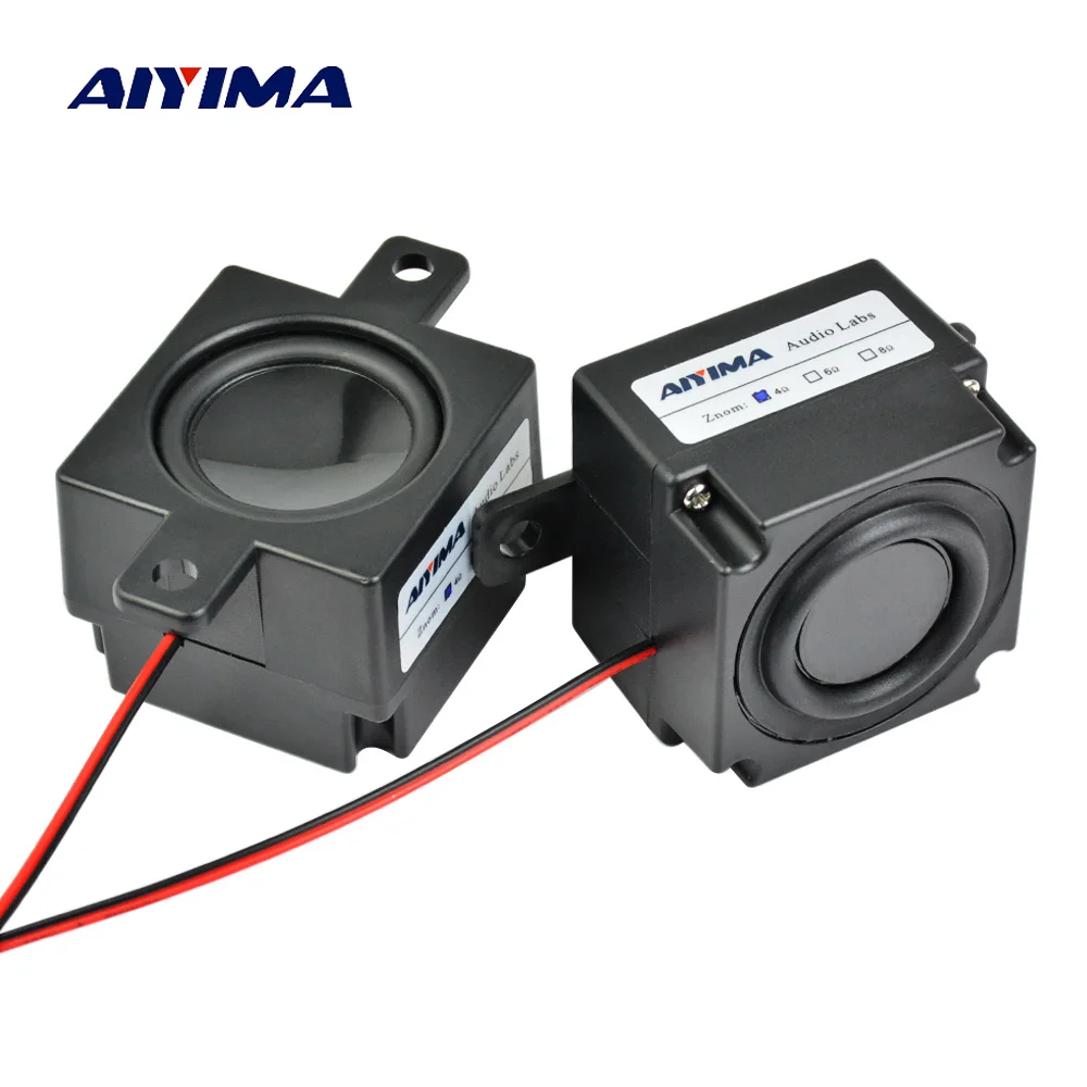 

AIYIMA 2Pcs Mini Audio Portable Speakers Column 4Ohm 3W Altavoz Portatil Speaker Cavity Diameter 45MM Magnetic Speaker Computer